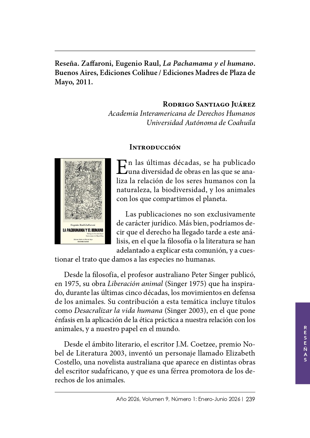 Portada de texto